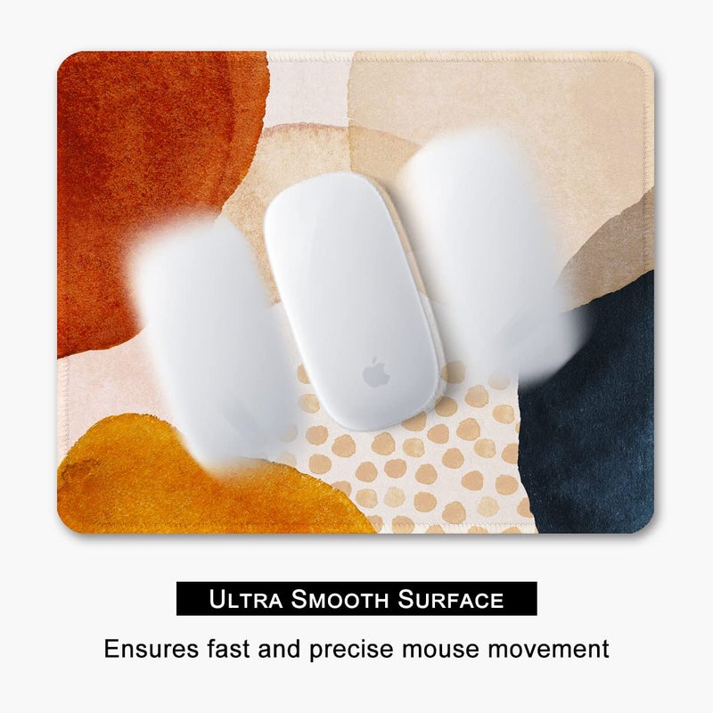 BOSOBO Mouse Pad, Art Design Blossoming Almond Tree Mouse Mat, Anti Slip Floral Mousepad for Desktop, Computer, PC and Laptops, Customized Mouse Pad for Office and Home, Rectangle 10.2 x 8.3 Inch - Image 3